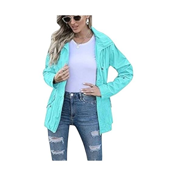 Mackintosh Teal Spring Jacket Womens Size 1X - Picture 1 of 10